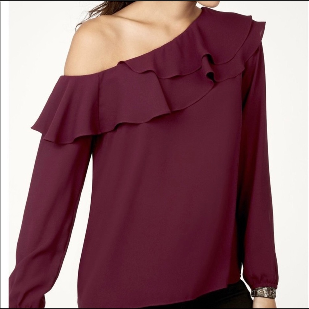 Maette by Stella & Dot Roz One Shoulder Top - sz XL